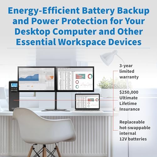 Eaton Tripp Lite ECO1500LCD 1500VA UPS 900W Battery Backup Surge Protector - Image 6