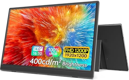 MNN 14" 1200p USB-C HDMI HDR Portable Monitor by MNN