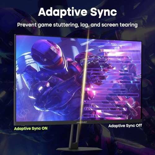 Amzfast 24.5 Inch 280Hz/240Hz Gaming Monitor FHD 1080p Monitor, 1ms Adaptive Sync, 3000:1, 126% sRGB, 93% DCI-P3, TÜV Rheinland Eye Care, HDMI 2.0 x 2 & DP 1.4 x 2, AMZG25X1 Pro - Image 4