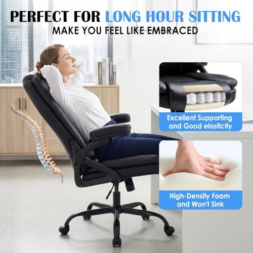 Office Chair with 3 Way Adjustable Armrest Executive Office Chair - Image 6