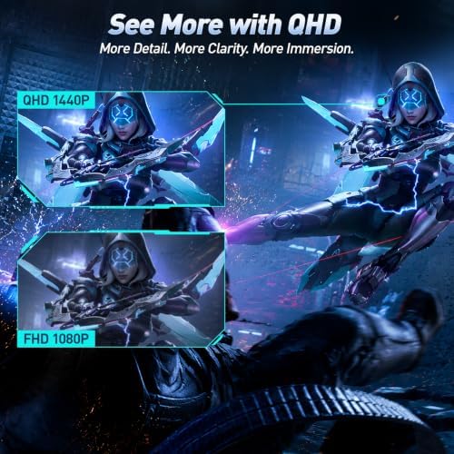 KOORUI 32 Inch Curved Gaming Monitor, QHD 2560×1440p 170Hz 1ms 1500R - Image 2
