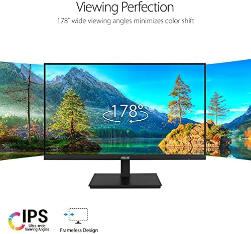 ASUS VA24DQSB 24" 1080P FHD IPS Computer Monitor, USB Docking, DisplayPort - Image 2