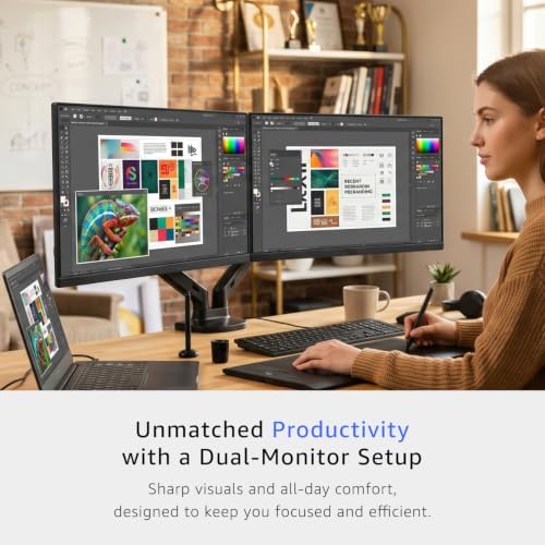 2X Pack - 24 Inch Monitor FHD 100Hz Computer Monitor, HDMI X2 100% sRGB Build-in Speakers, Wall Mount, Tilt, Professional and Gaming Monitor – Machine Black 2026, 2X Pack - Image 4