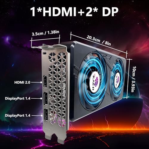 GPVHOSO GTX 1060 6GB Graphics Card GDDR5 8K, - Image 3