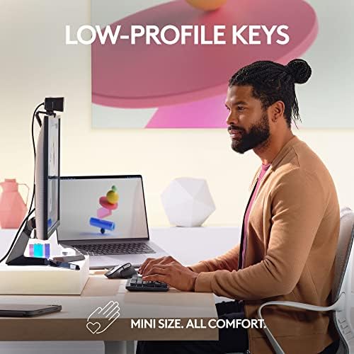 Logitech MX Mechanical Mini Mac Wireless Keyboard Low-Profile - Space Grey - Image 3