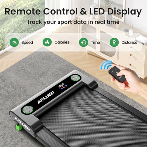 AKLUER Walking Pad Treadmill - 2.5HP Under Desk Treadmill with Incline - Image 2