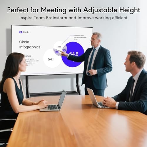Smart Board Stand with Wheels, for 55-100 Inch Interactive Whiteboard - Image 6