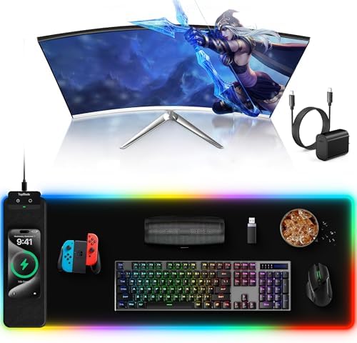 TopMade Mouse Pad with Wireless Charging, 31.5" x 11.81" XL Large Desk Mat by TopmadeProduct-Ordernow