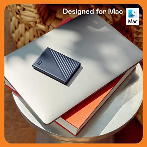 WD 5TB My Passport for Mac, Navy, Portable External Hard Drive with backup software and password protection, USB 3.1/USB 3.0 compatible - WDBA2F0050BBL-WESN - Image 2