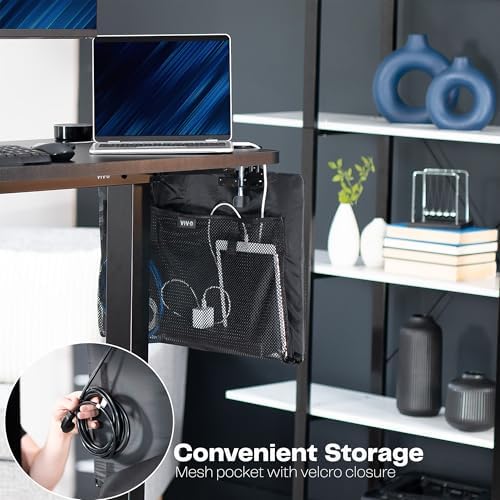 VIVO Black Clamp-on 24 inch Desk Cable Management Sleeve, DESK-SKIRT-24P - Image 6