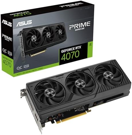 ASUS The SFF-Ready Prime GeForce RTX 4070 OC Edition 12GB GDDR6X Graphics Card (PCIe 4.0, 12GB GDDR6X, DLSS 3, HDMI 2.1a, DisplayPort 1.4a), 3 Year Warranty by Unknown