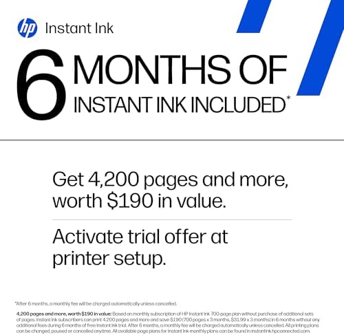 HP DeskJet 4327 Wireless All-in-One Color Inkjet Printer, Scanner, Copier, 6 Month Trial of Instant Ink Included, AI-Capable (B3ZF6A) - Image 3