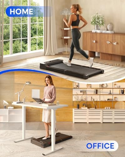 FLEXISPOT Foldable Walking Pad Treadmill for Home Office, Under Desk Treadmill with Fold-in-Half Design, Quiet Brushless Walking Experience, 264 LBS Capacity, Easy Storage - Image 6