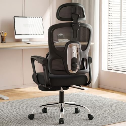 Ergonomic Office Chair with Footrest, 90-145° Reclining Desk Chair - Image 2