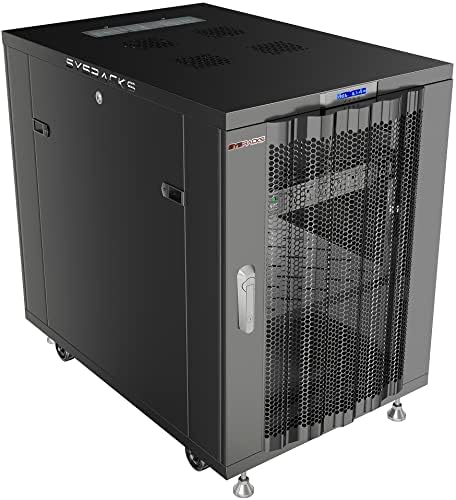 Sysracks 18U Network Rack Cabinet, 32" Deep, Mesh Door, 19-Inch by SYSRACKS