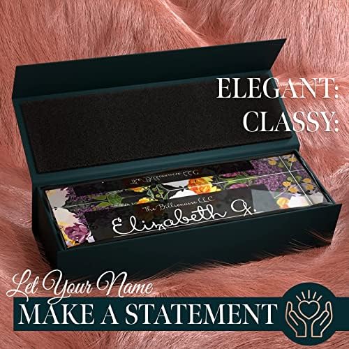 Desk Name Plate Personalized, Custom Name Plates 2½/x8 Inches, Thick Crystal-Clear Acrylic, Gift Box, Office Desk Decor. USA Made by ACRYLUXE (Vaseful) - Image 2