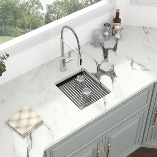 Kichae 13 Undermount Bar Sink Small Stainless Steel 16 Gauge Workstaion - Image 4