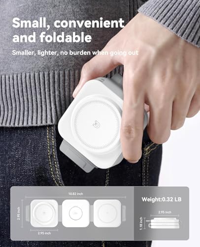 2 Pack 3 in 1 Charging Station for Apple,Foldable Magnetic Wireless Charger - Image 3