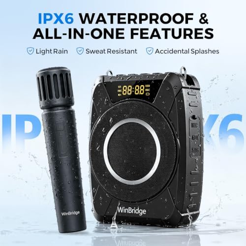20W Portable Voice Amplifier for Teachers, Wireless Mic, PA Speaker M802 - Image 5