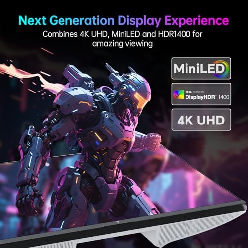 KTC 27 Inch 4K MiniLED Gaming Monitor, UHD Dual Mode White, M27P6 - Image 4
