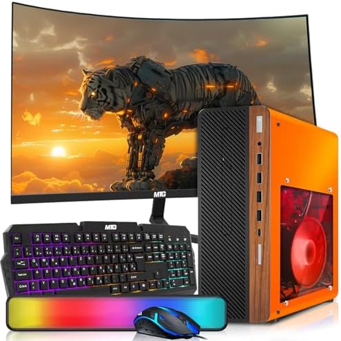 HP Half Dark Desktop PC Phoenix AMD Ryzen 3 Pro, 16GB RAM, 1TB SSD, Win 11 by Amazon+Renewed