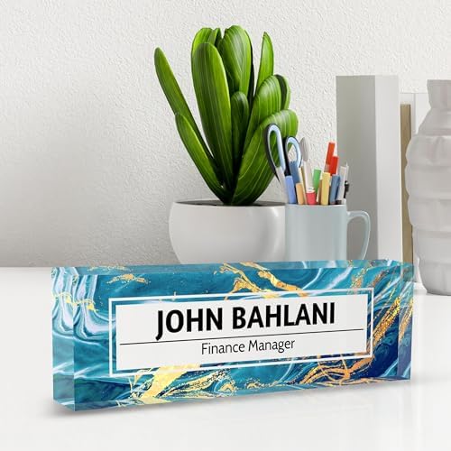 Custom Name Plate for Desk, Desk Name Plate Personalized Office Desk Decor for Women and Men, Employee Appreciation Gifts Office Gifts for Boss, Manager, Teacher, Nurse - Image 6