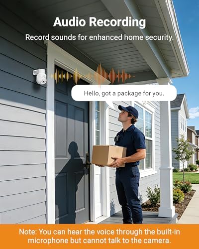 Anlapus 5MP Home Security Camera System, 4pcs 3K Pan Tilt Cameras, 1TB HDD - Image 5