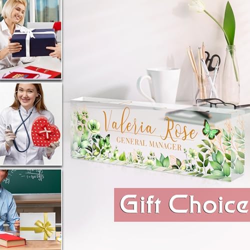 Custom Name Plate for Desk, Acrylic Desk Name Plate Personalized, Employee Appreciation Gifts, Office Desk Accessories for Woman Teacher Nurse, Coworker Gifts for Manager Assistant - Image 6