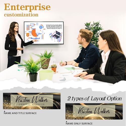 Custom Office Name Plate for Desk - Desk Name Plate Personalized Gifts for Coworkers, Boss, Employees, Teacher, Nurse - Office Desk Decor for Women Men - Employee Appreciation Gifts (Business Style3) - Image 4