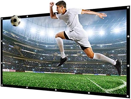 NIERBO Huge Large Projector Screen 300 inch of Thick Canvas Material 16:9 Projection Movies Screen Outdoor Projection Screen for Church School Home Indoor 1.6 Gain Not Include Mount by NIERBO