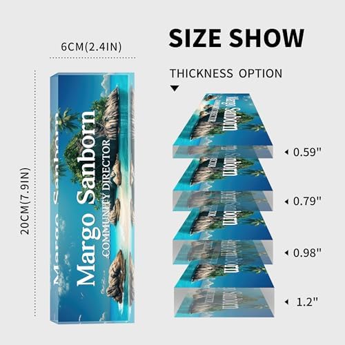 Custom Acrylic Name Plates for Desks, Personalized Office Decor - Image 7