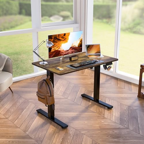 Kingant Standing Desk, 40x24 Inch Electric Height Adjustable Computer Desk - Image 2