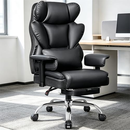 Big & Tall Office Chair 400 lbs, Gaming Chair 23" Wide Seat - Image 2