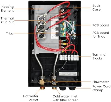27kW Electric Tankless Water Heater 240V ETL Certified WiFi - Image 3