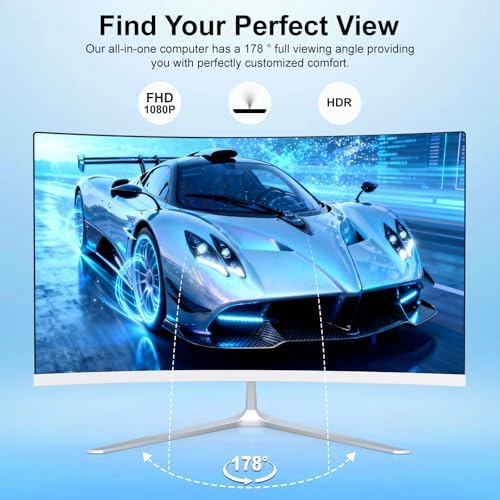 23.8inch Curved Screen All-in-One Computer Ultra-Thin Design for Work&Study - Image 5