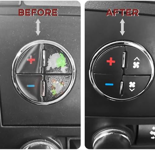 2PCS AC Dash Button Repair Decal Stickers for Fixing Ruined Faded A/C Control & Radio Dash Buttons, Compatible with Chevy/GMC/Buick/Cadillac-Decal Replacement Fits Select 07-14 GM Vehicles - Image 6