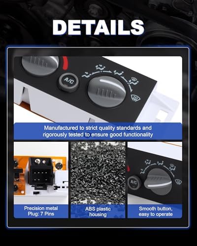 599-007 A/C Heater Climate Control Module Panel Switch for Chevy, GMC - Image 5