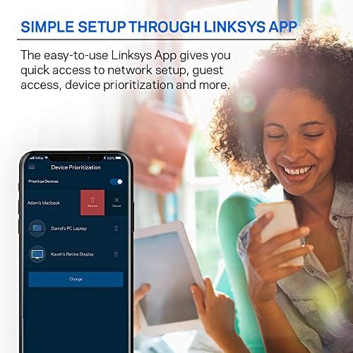 Linksys Mesh Wifi 5 Router, Tri-Band, 2,000 Sq. ft Coverage, Supports Guest WiFi, Parent Control, 20+ Devices, Speeds up to (AC2200) 2.2Gbps - MR8300 - Image 7
