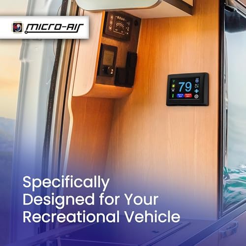 MICRO-AIR EasyTouch Digital RV Thermostat Replacement, 345 Black - Image 5