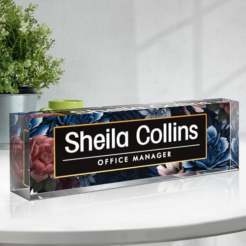 Custom Name Plate for Desk, Employee Appreciation Gifts, Office Decor by Spricoz