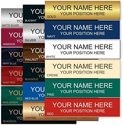 Lasercrafting Personalized Office Name Plate With Wall or Desk Holder by Lasercrafting