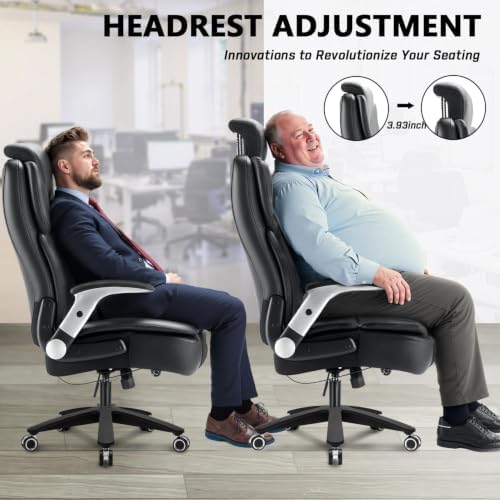 Big and Tall Office Chair, Heavy Duty Computer Desk Chair for Heavy People - Image 4