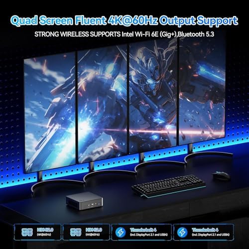 ASUS NUC 13 Pro Slim Mini Desktop Computer, 8-core Intel Core i5-13420H Processor, 32GB RAM, 1TB SSD, 4X Monitor Ports (2X HDMI + 2X Thunderbolt), Wi-Fi 6E, RJ-45, Windows 11 Pro - Image 4