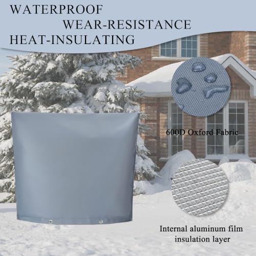 24"Wx24"H Backflow Preventer Insulation Cover, Sprinkler Covers for Outside - Image 3