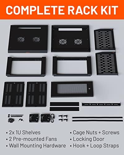ECHOGEAR 6U Network Rack w/Enclosed Design, Easy Install, 600mm Depth - Image 6