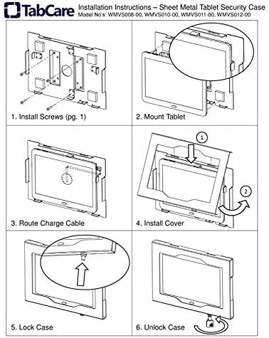 Locking Security Metal Case for iPad mini 6 7 8.3" Functions as Kiosk, POS, Store, Show Display (Black, iPad mini 6/7) - Image 5