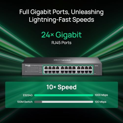 Omada ES224G, 24 Port Gigabit Easy Managed Switch - Image 2