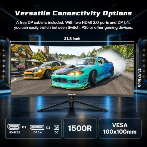 34 Inch 240Hz Curved Monitor, UWQHD 3440x1440 21:9 Ultrawide Gaming Display - Image 6