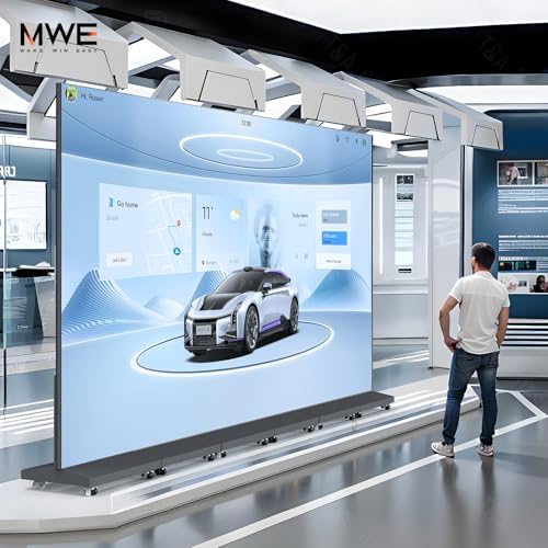 MWE P1.86 LED Poster Screen with Flight Case, 80" LED Digital Signage Display with Publishing System, Foldable Advertising Display Kiosk Video Wall for Events, WiFi/USB/HDMI (1 Panel) - Image 4