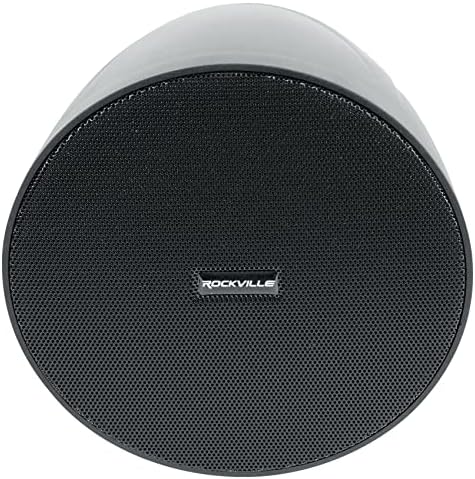 Rockville RCS180-6 70V Commercial Amp Bundle with 6 PEN-525T Black Speakers - Image 2